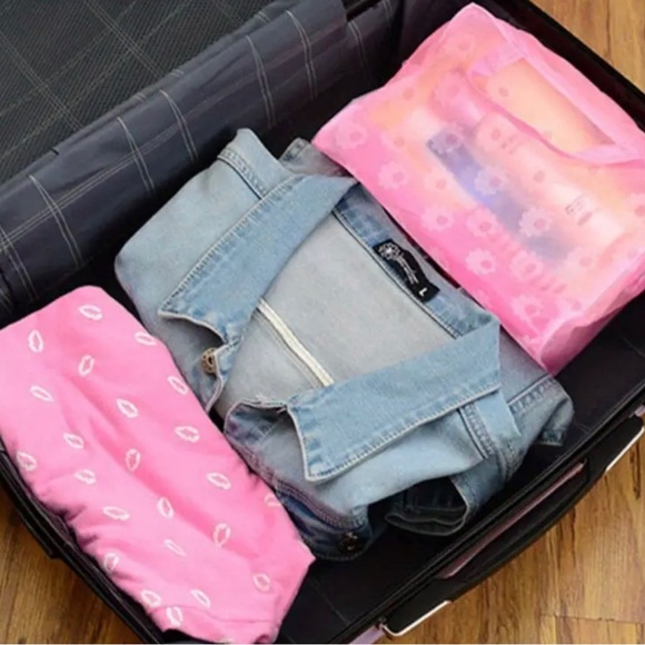 Passion Vacation Waterproof Floral Cosmetic Bag, Portable Makeup Organizer - Picture 2 of 4